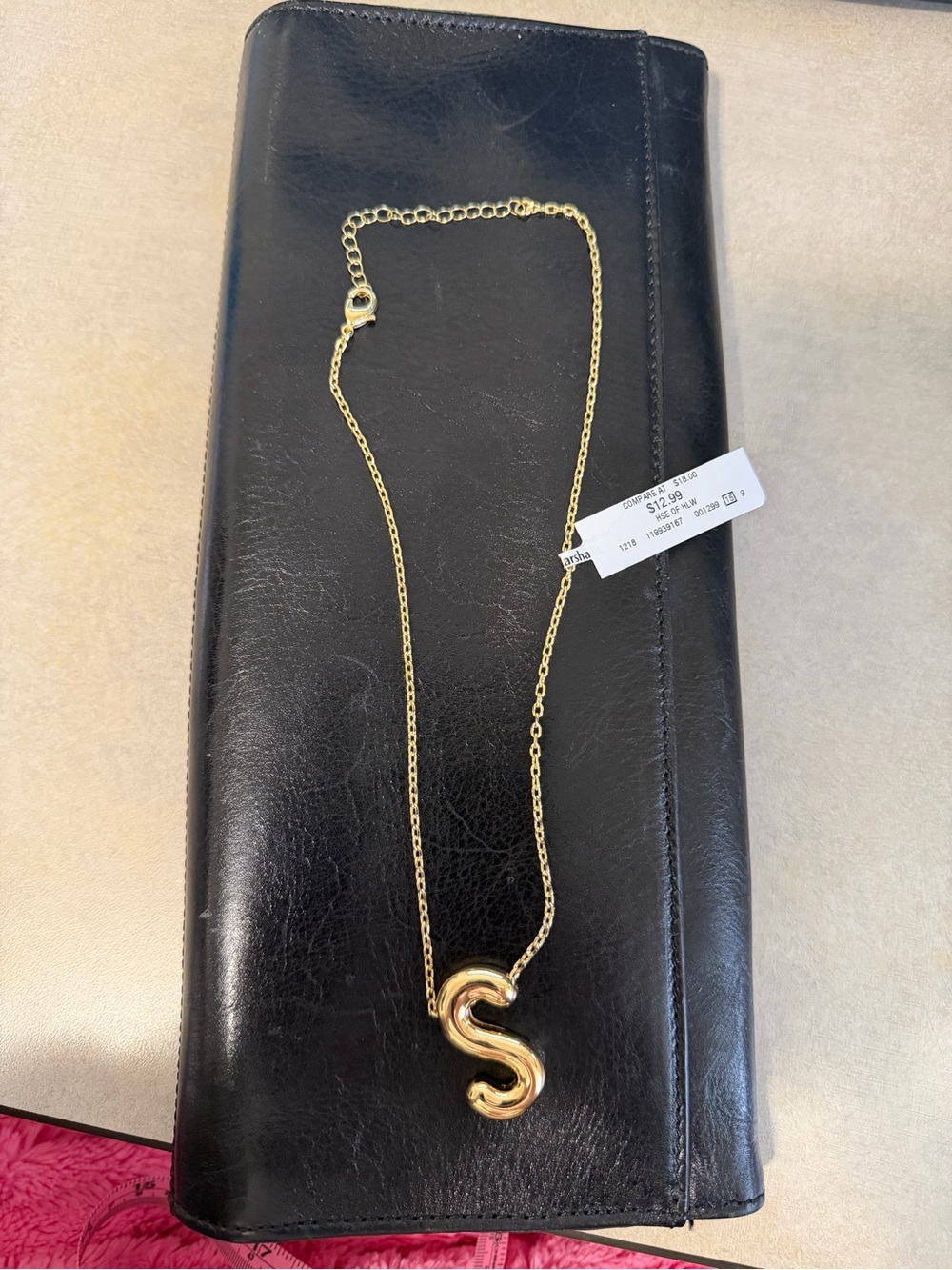 'S' Bubble Initial Necklace